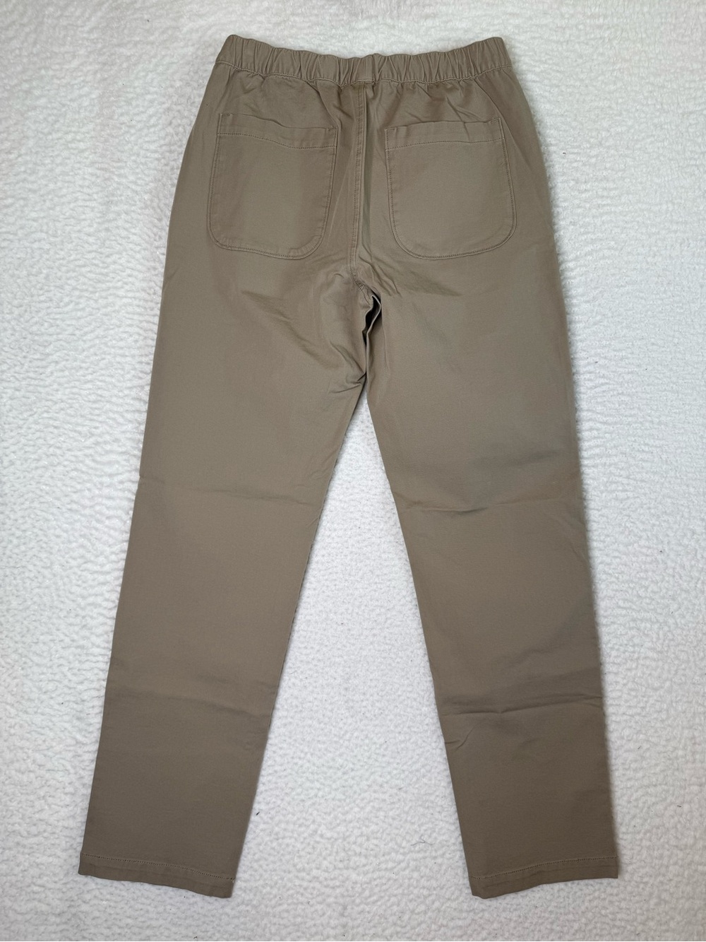 J. Crew Drawstring Pant in Stretch Cotton Blend Pants Khaki Men's Small CK691 - Picture 9 of 12